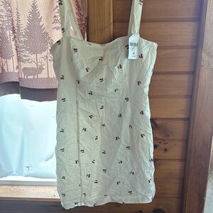 Forever 21 cherry white dress. STILL HAS TAGS!